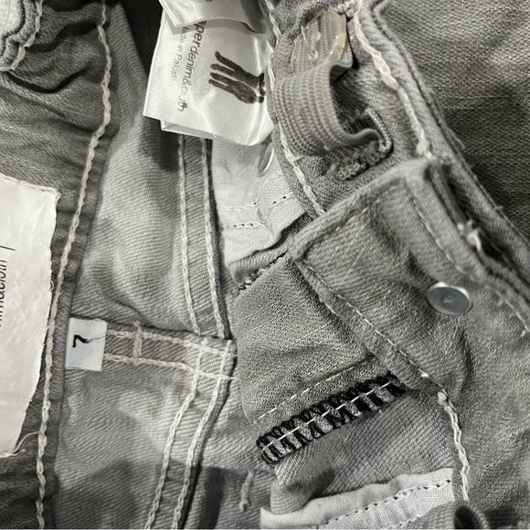 Paper Denim & Cloth Gray Jean Skirt with Adjustable Waist, Size 7 - Picture 3 of 3